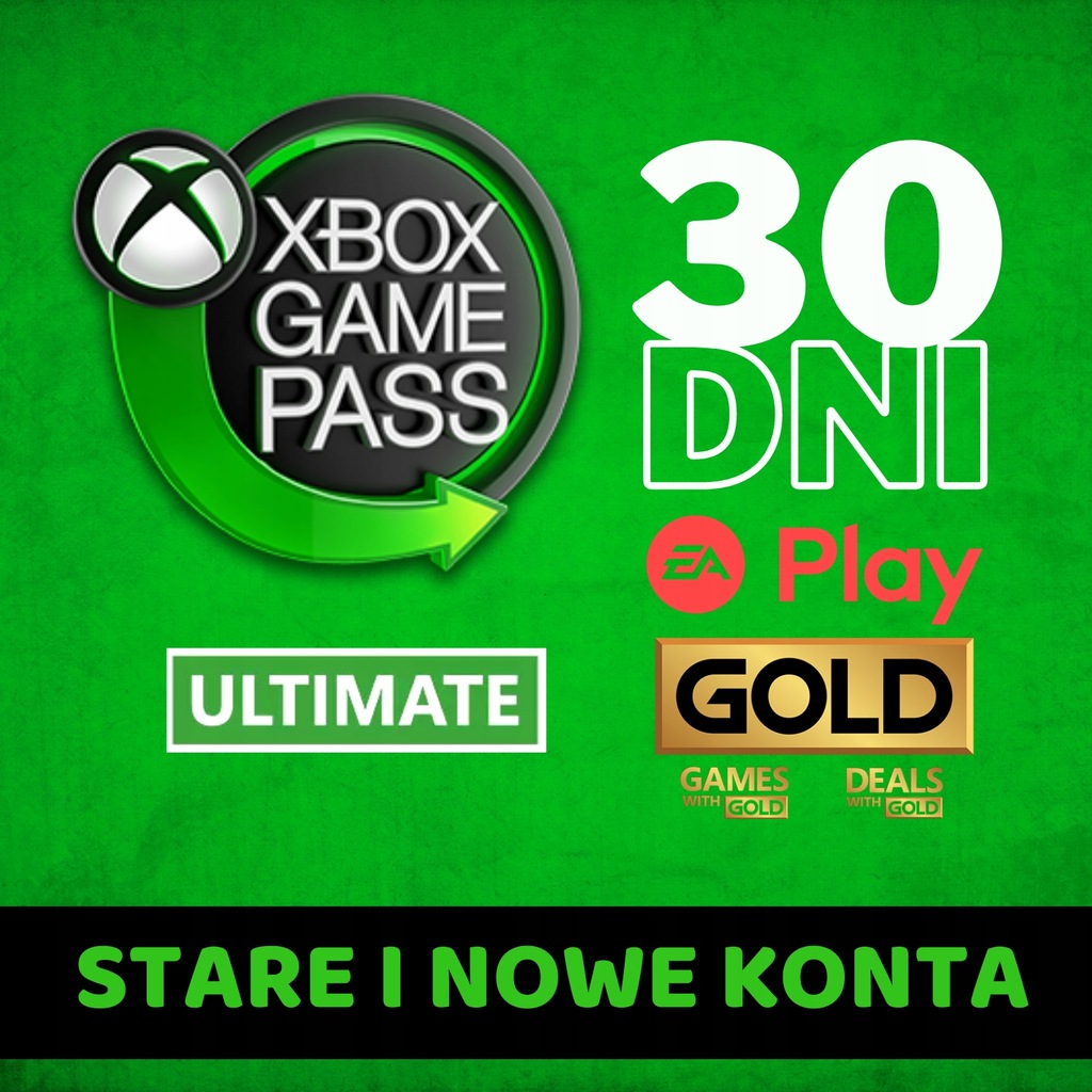 XBOX GAME PASS ULTIMATE 30 DNI KLUCZ STARE KONTA