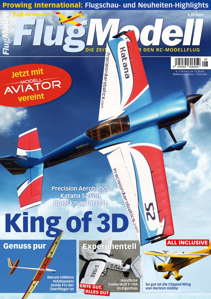 FlugModell 07-08.2019 czasopismo moderaskie RC