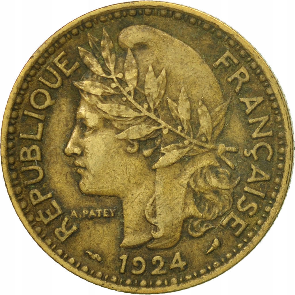 Moneta, Kamerun, 2 Francs, 1924, Paris, EF(40-45),