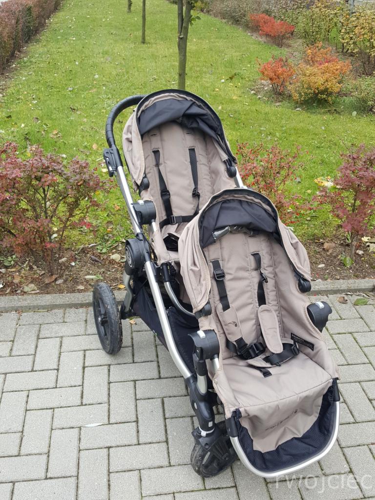 wózek bliźniak Baby jogger City Select śpiwór x2