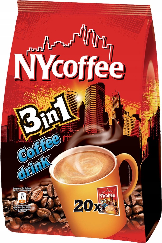 NY Coffee 3in1 torba 20 x 17g
