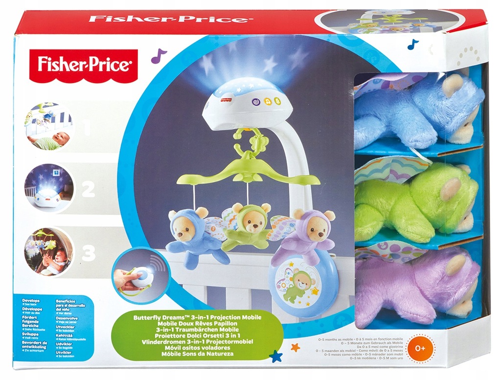 FISHER PRICE CDN41 KARUZELKA Z PROJEKTOREM MISIAMI