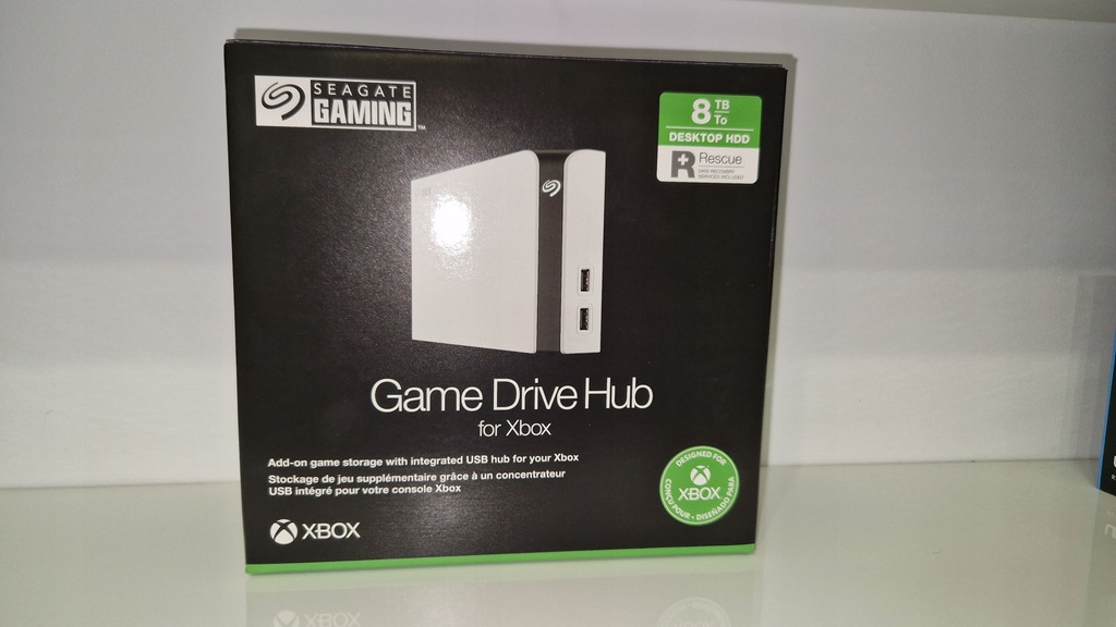 Seagate 8TB Game Drive Hub for Xbox ST8000DM04 box