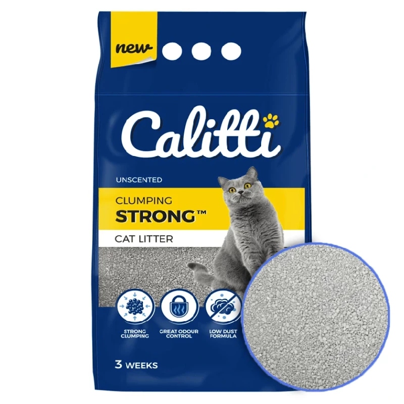 żwirek calitti strong bentonitowy 5 l