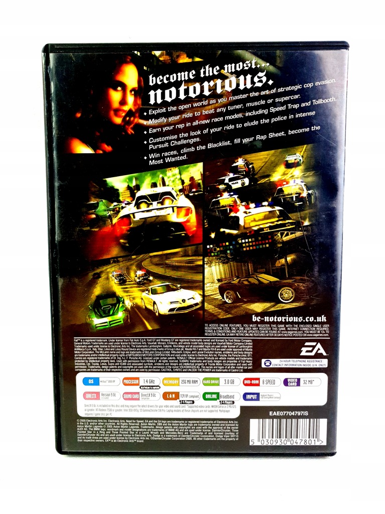 Купить NEED FOR SPEED MOST WANTED NFS MW 2005 PC ENG: отзывы, фото и ...
