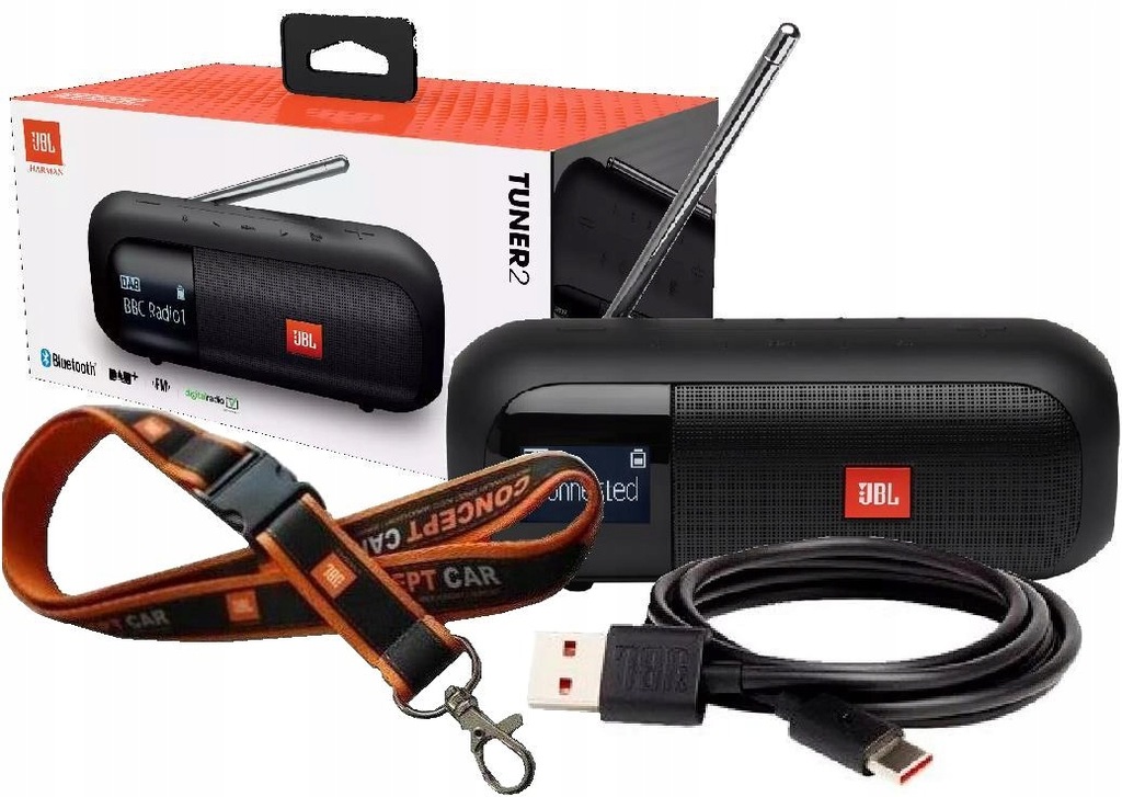 głośnik JBL TUNER 2 czarny ORYGINAŁ / RADIO DAB+ 11212698195