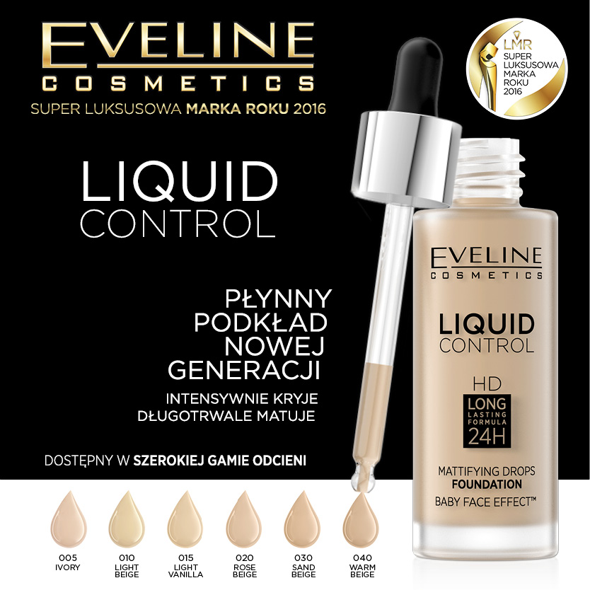 Eveline Fluid Liquid Co HD Podkład 010 Light Beige - 7204287667 ...