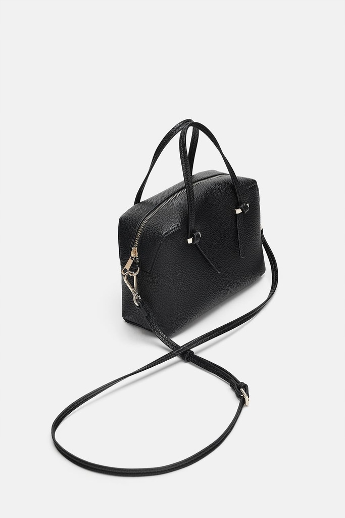 ZARA MINI TOREBKA TYPU CITY Z SUWAKIEM - 7866017043