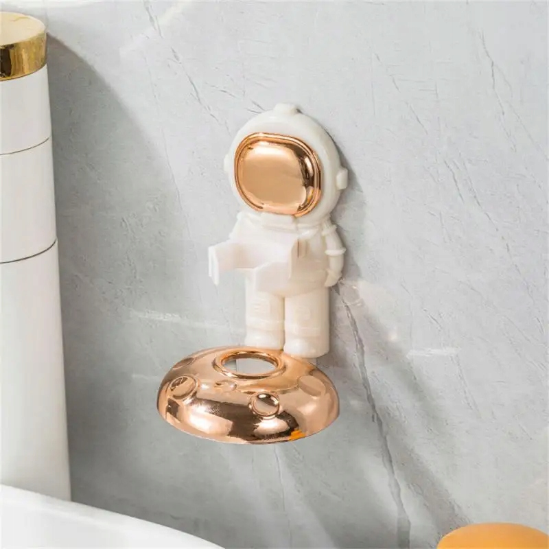 1~5PCS Astronaut Electric Toothbrush Holder Bathroom Couple Wall Mounted