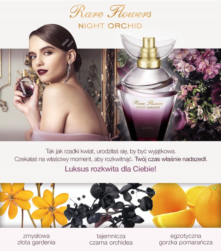 Парфюмерная вода Avon rare Flowers Night Orchid