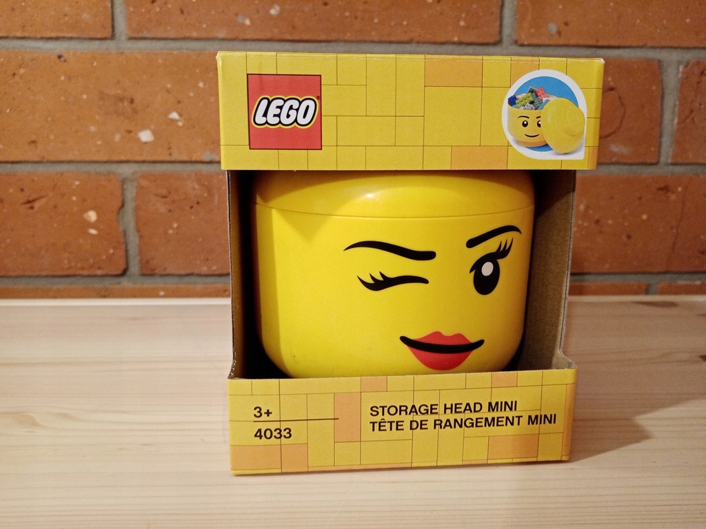 LEGO POJEMNIK GŁOWA GŁÓWKA MINI 10CM 4033. - 20%