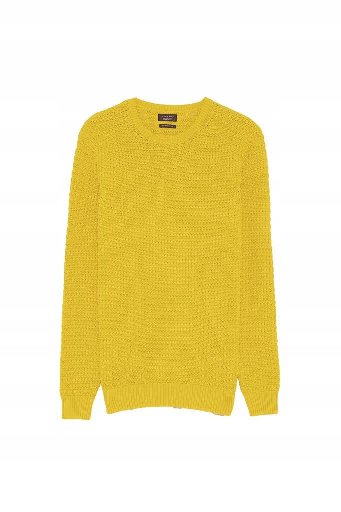 ZARA sweter żółty M strukturalny