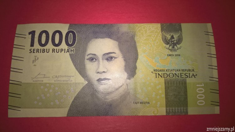 Indonesia - Piękny 1000  z bankowej paczki - WOŚP