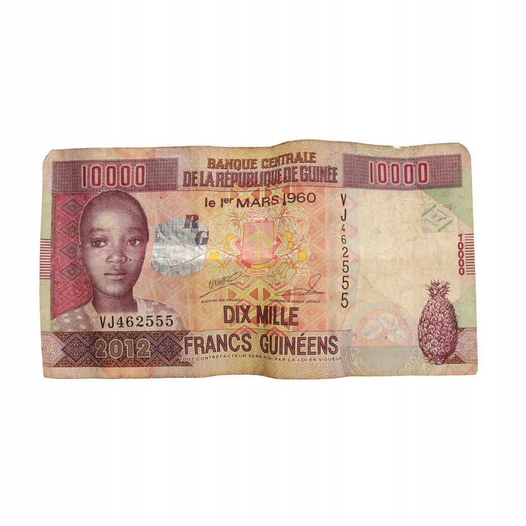 Gwinea - 10.000 franków - 2012 r
