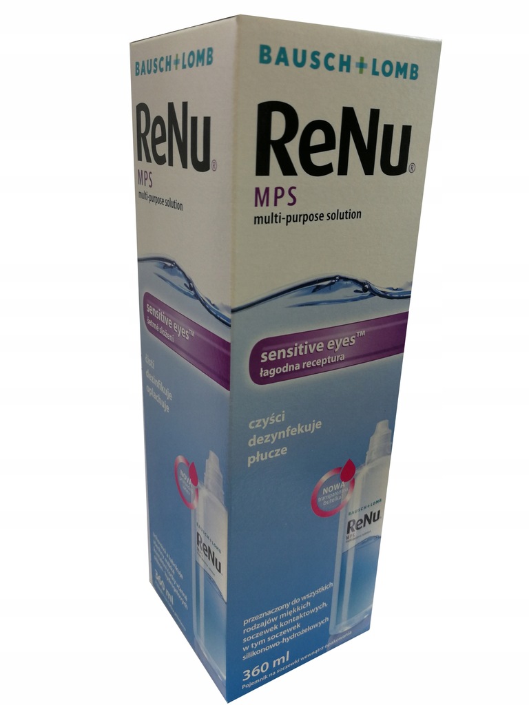 ReNu MPS 360ml płyn dla alergików, wrażliwych oczu