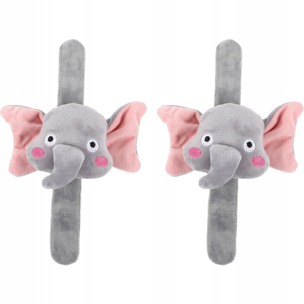2PCS ANIMAL SHAPE SLAP BRACELET SLAP BAND STUFFED ANIMAL WRISTBAND PARTY FA