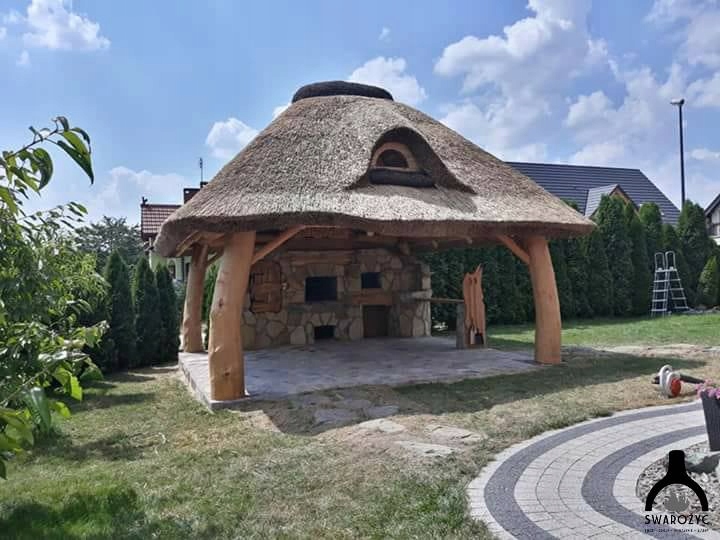 Гриль домик с Камышовой крышей