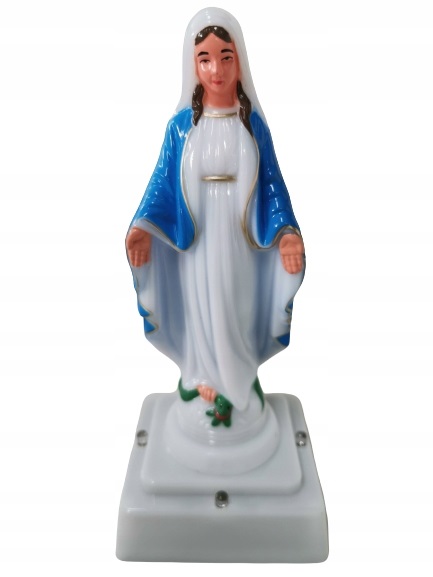 Figurka Maryja LED wkład do zniczy kapliczki ZNICZ