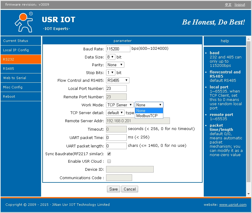 Купить Шлюзовой преобразователь Modbus RTU/TCP USR TCP232-410s: отзывы, фото, характеристики в интерне-магазине Aredi.ru