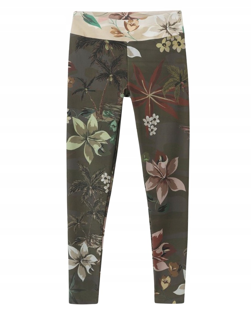 DESIGUAL KOBIET ZIELONY LEGGINSY M INT