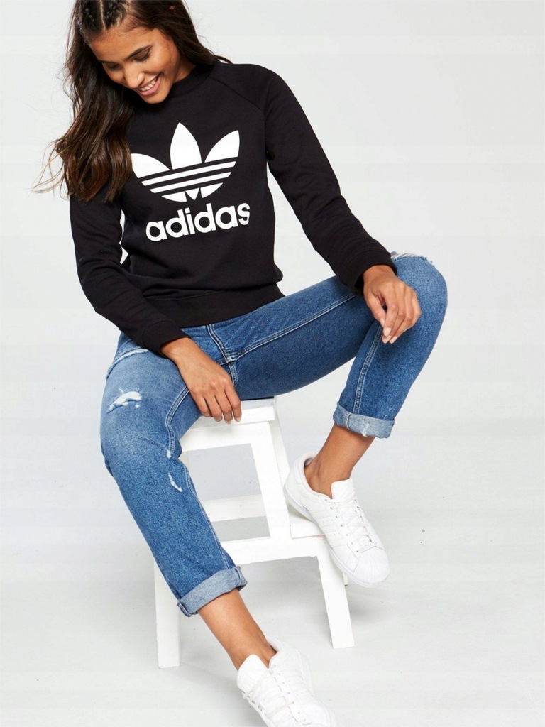 trefoil crewneck sweatshirt