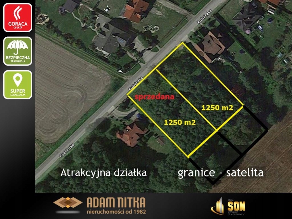 Działka Sośnicowice, gliwicki, 1250,00 m²