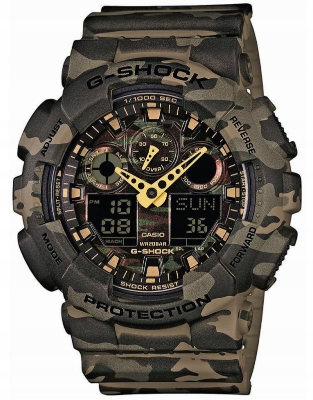 Sportowy zegarek Casio G-Shock GA-100CM-5AER WR200