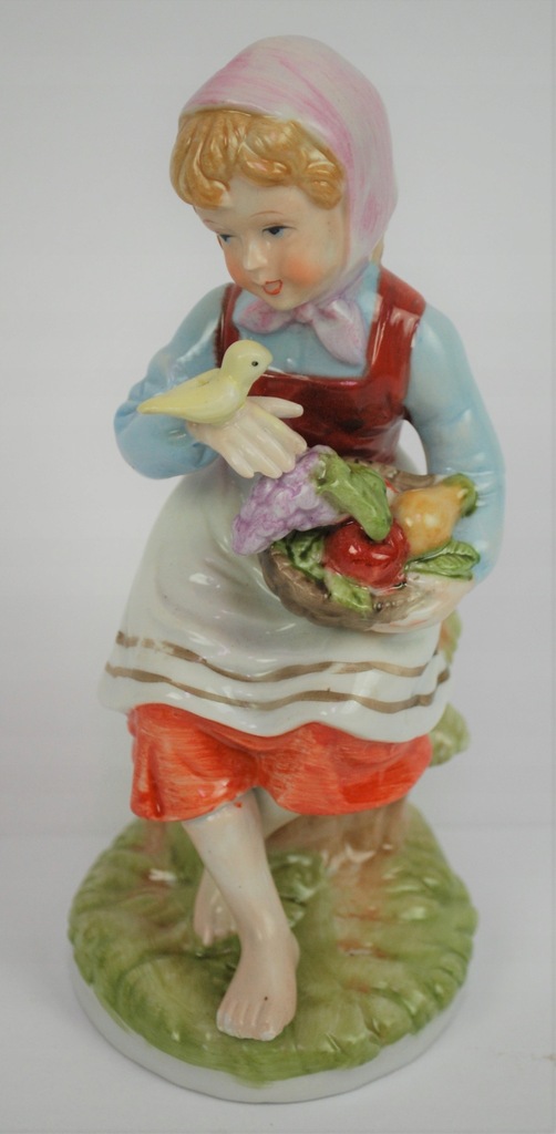 Figurka Porcelanowa - Dziewczynka z Koszykiem