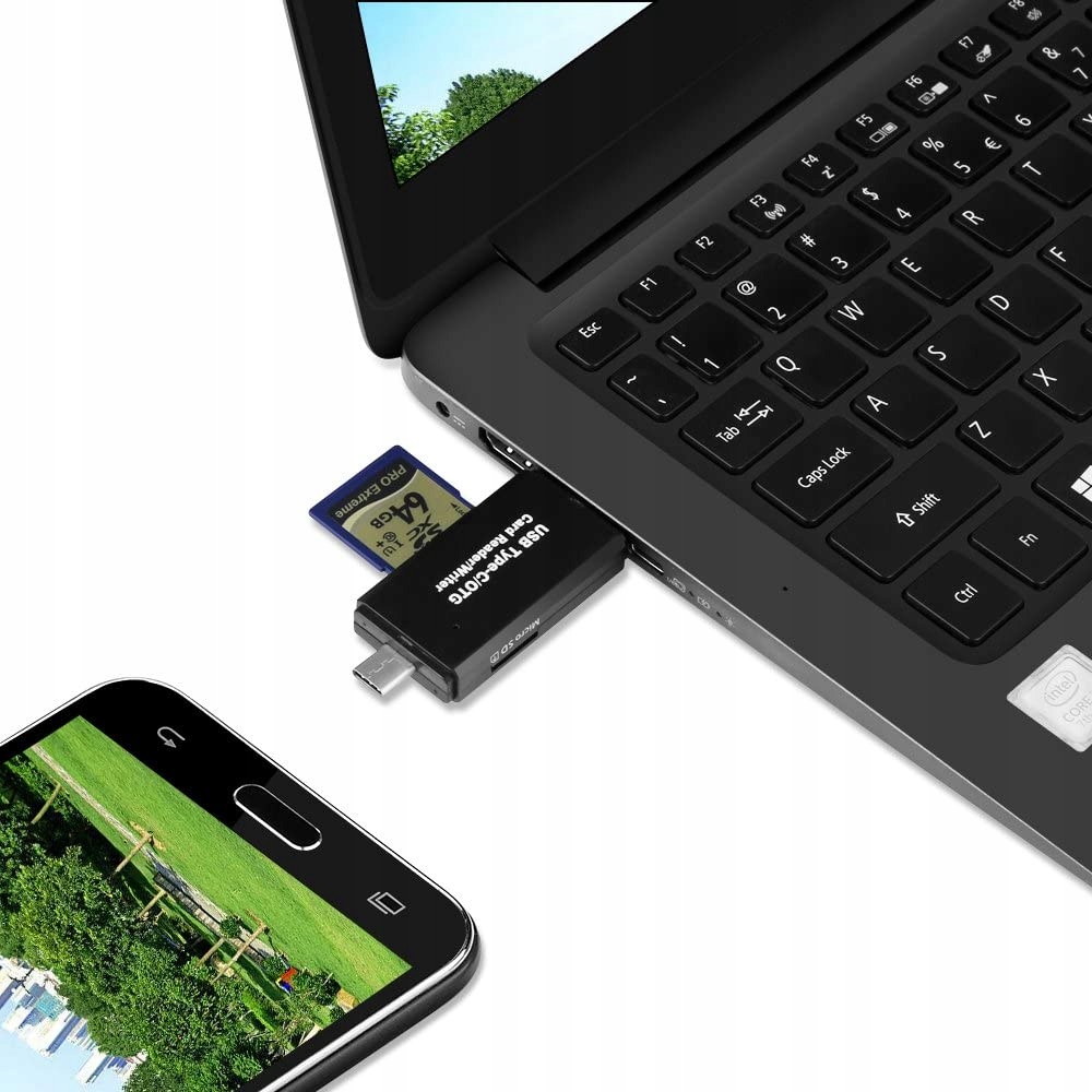 Купить КАРТРИДЕР USB OTG microSD SD SDHC MICRO USB C: отзывы, фото, характеристики в интерне-магазине Aredi.ru