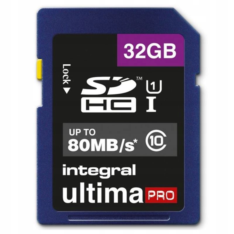 Integral Karta pamięci 32GB SDHC 80MB/s Class