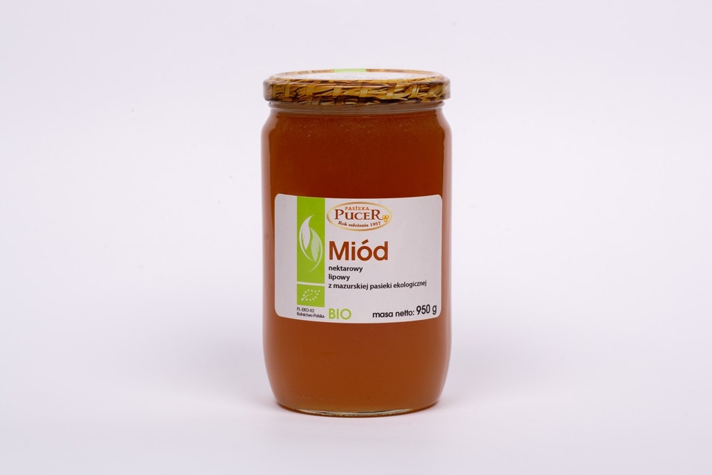 Miód lipowy BIO 950 g Pucer