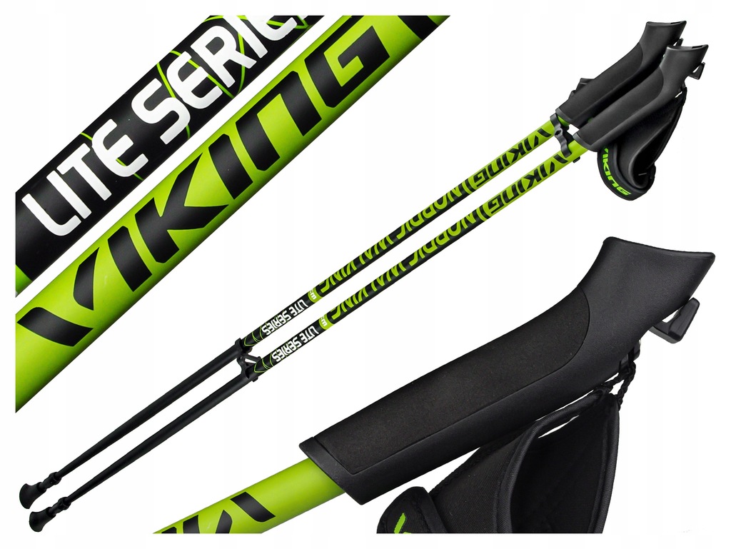 KIJE NORDIC WALKING VIKING LITE PRO LIME 110 CM