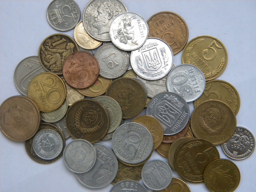 MIX monet ponad 50 szt. świat bez PRL-u BCM (Z47)