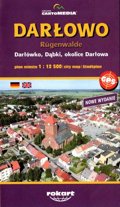 DARŁOWO DARŁÓWKO DĄBKI plan miasta 1:12 500 ROKART