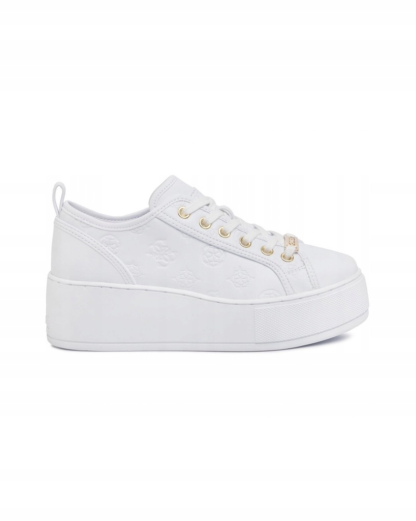 Sneakersy Neeka GUESS Biały FL6NEA FAL12 WHITE 38