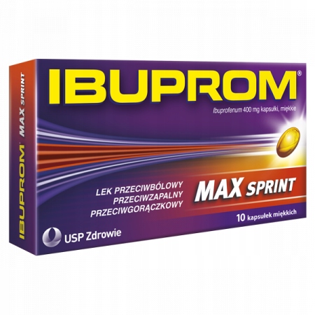 Ibuprom Max Sprint 10 kapsułek miękkich