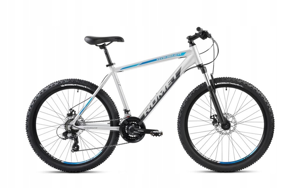 Rower MTB Romet Rambler R6.2 rama 17 cali koło 26 " srebrno-niebieski