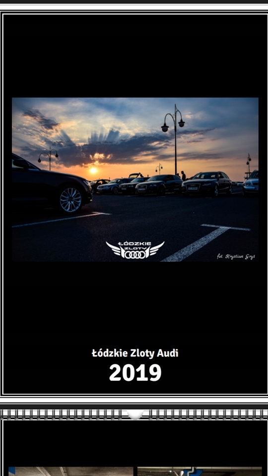Kalendarz 2019r. Łódzkie Zloty Audi