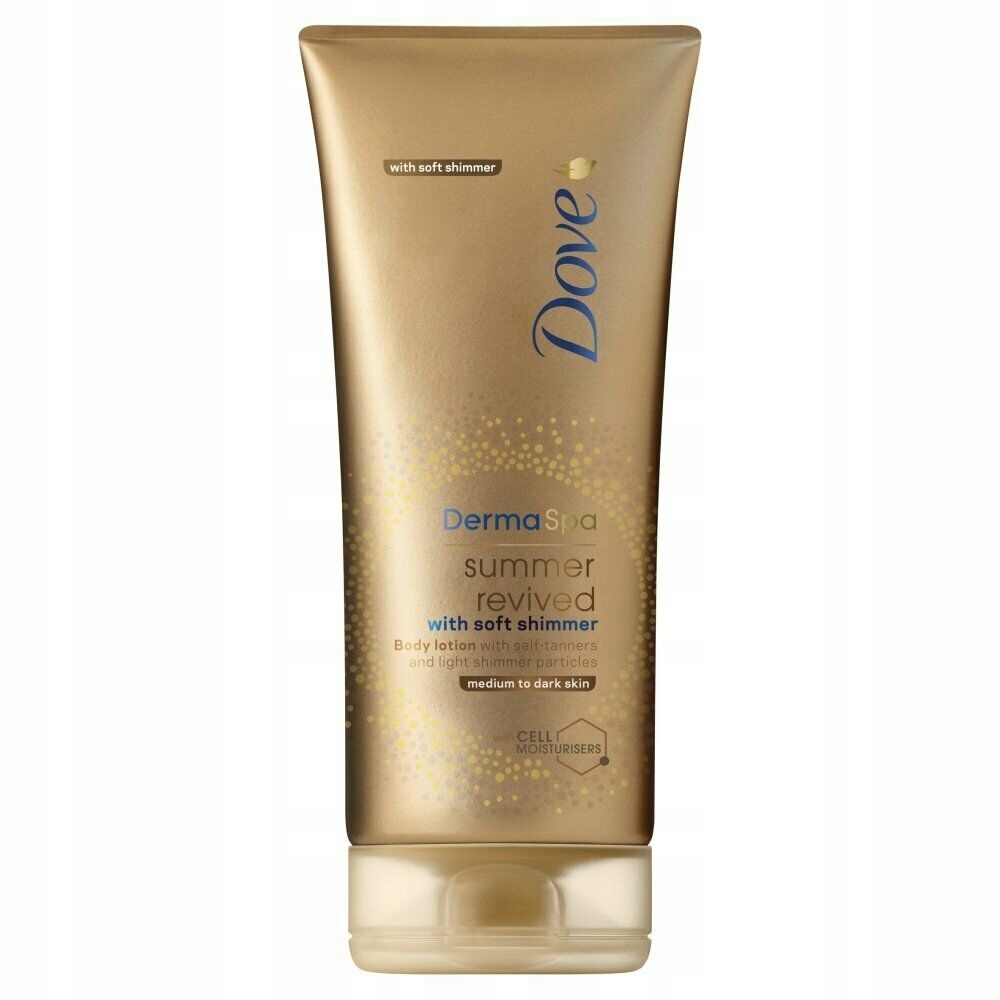 DOVE BALSAM BRĄZUJĄCY DERMA SPA Z DROBINKAMI ZŁOTA