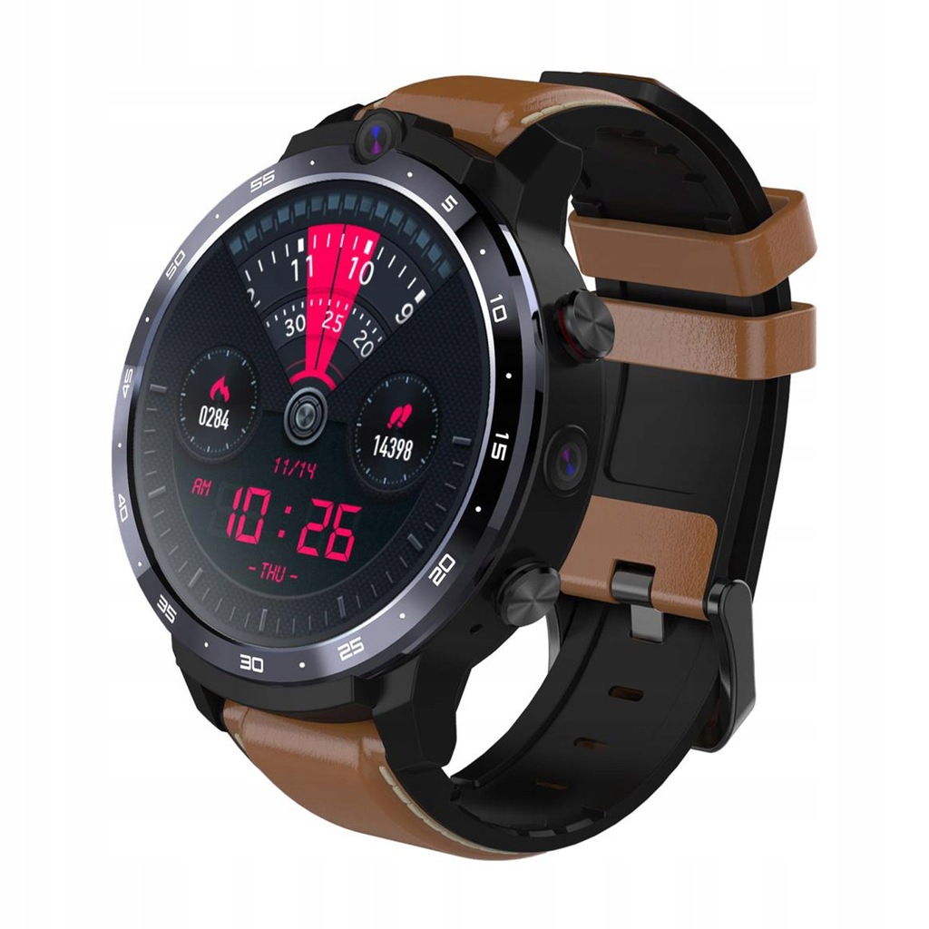 Smartwatch OUKITEL Z32 3/32GB LTE GPS HR brązowy