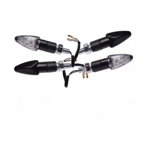KIERUNKOWSKAZY UNIWERSALNE CZARNE 9 LED 2SZT