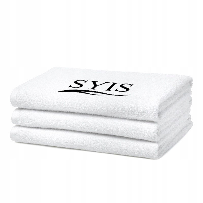 ActivShop SYIS Ręcznik frotte z logo 50x90 - biały