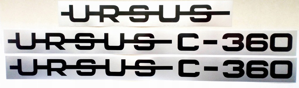 NAKLEJKI URSUS C-360 komplet na maskę