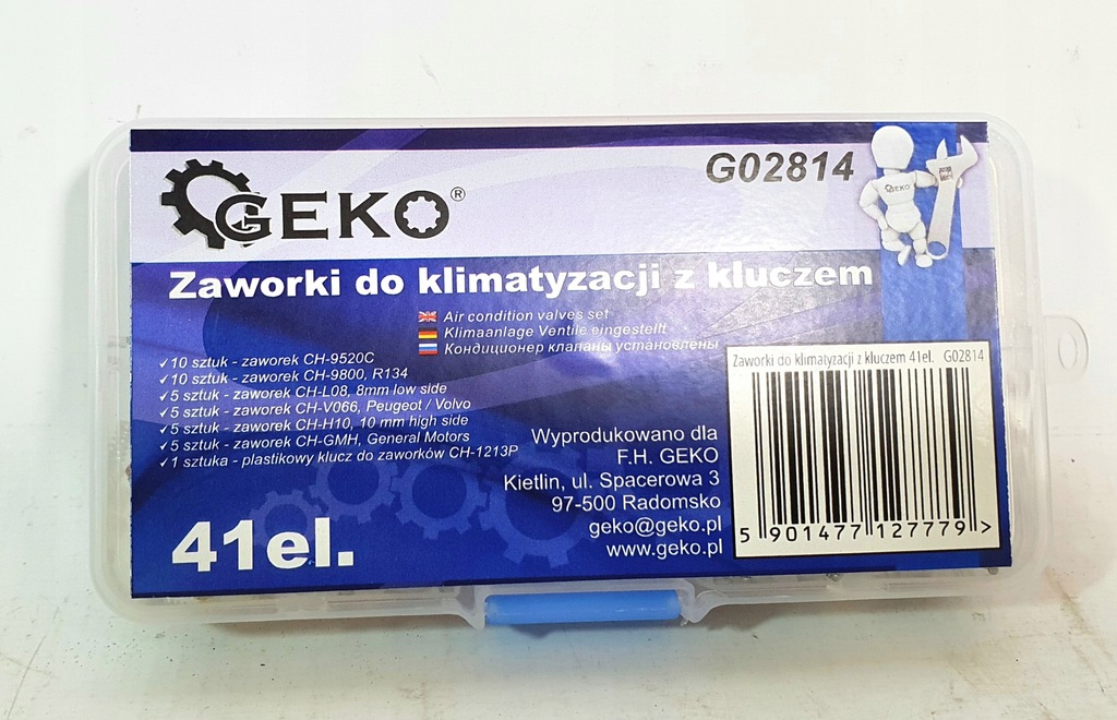 Zaworki do klimatyzacji 41el. GEKO G02814