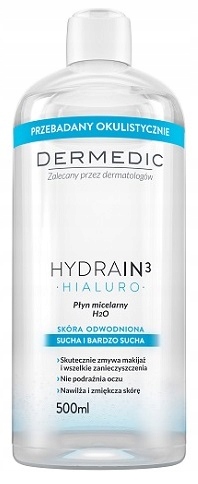 Купить DERMEDIC HYDRAIN 3 HIALURO Мицеллярный флюид 500 МЛ: отзывы, фото, характеристики в интерне-магазине Aredi.ru