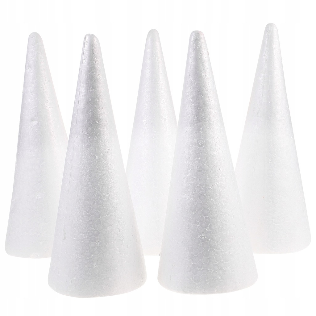 Christmas Decorations Cone Crafts White Small