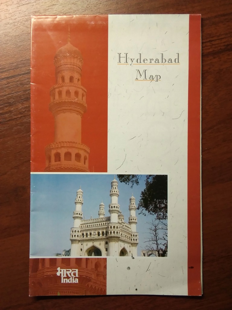 INDIE Hajdarabad plan miasta mapa 2002 r.