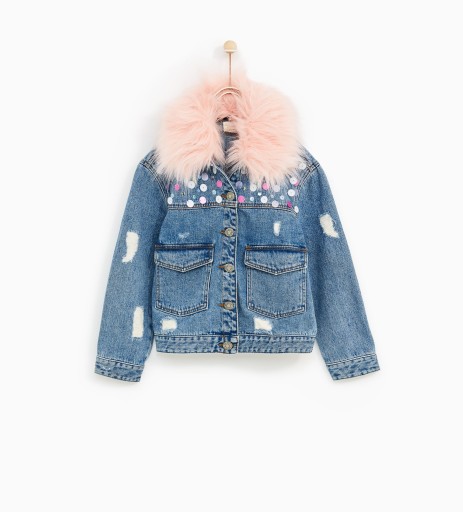 kurtka jeans z futerkiem zara kurtka jeans z futerkiem zara