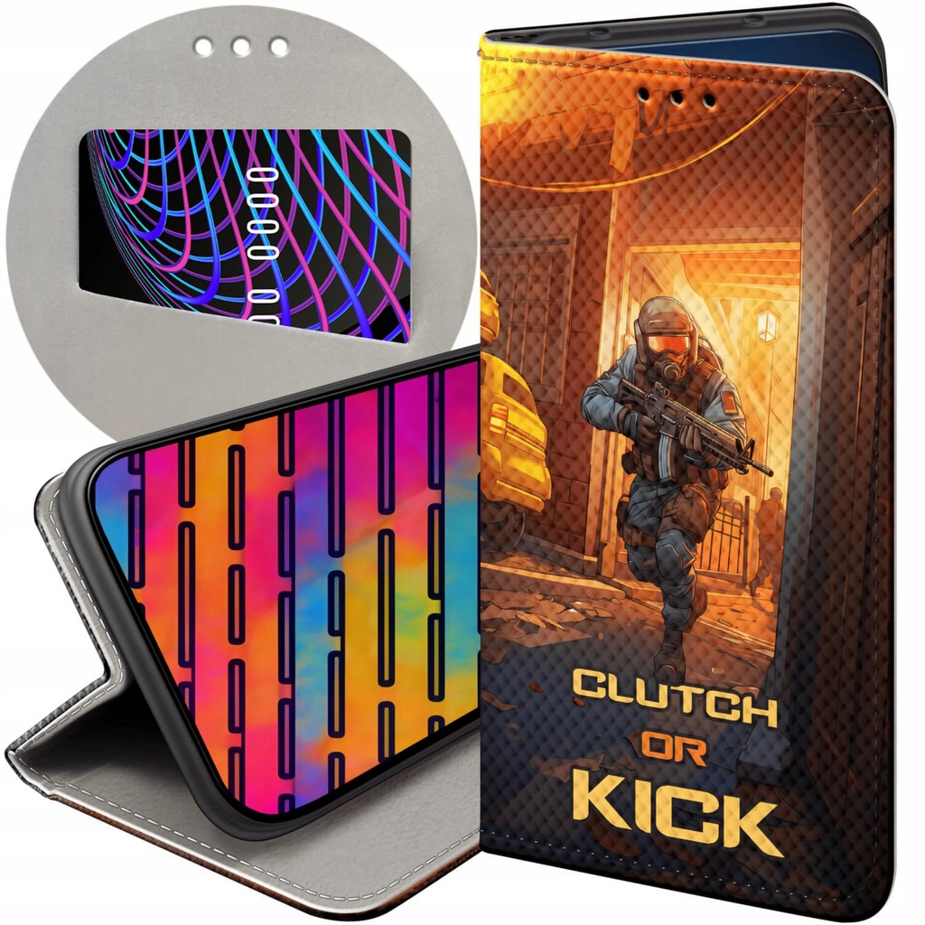 ETUI Z KLAPKĄ DO XIAOMI 12 LITE WZORY CS GO COUNTER-STRIKE FUTERAŁ CASE