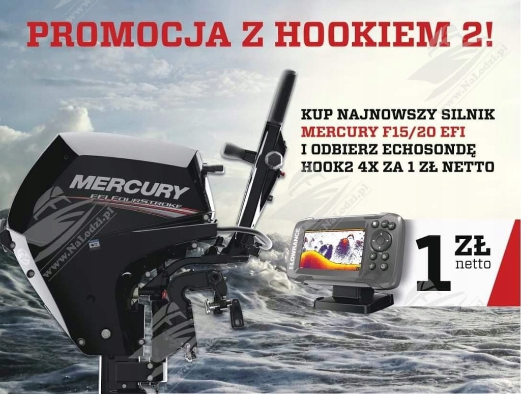 MERCURY F15 EH EFI SILNIK ZABURTOWY 15KM RUMPEL